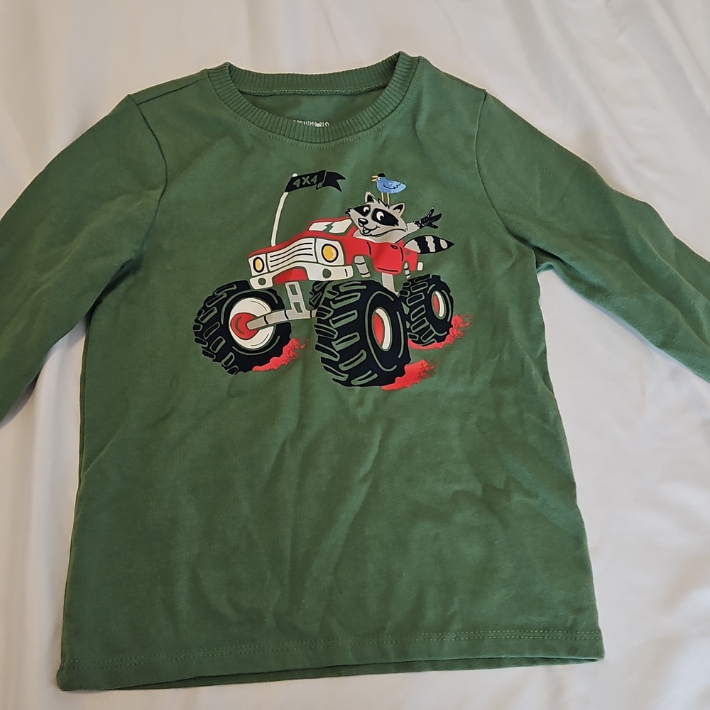 Mickey Mouse Kids Hoodie & Jogger Set - Green And 3 Shirts 4t - Picture 4 of 5